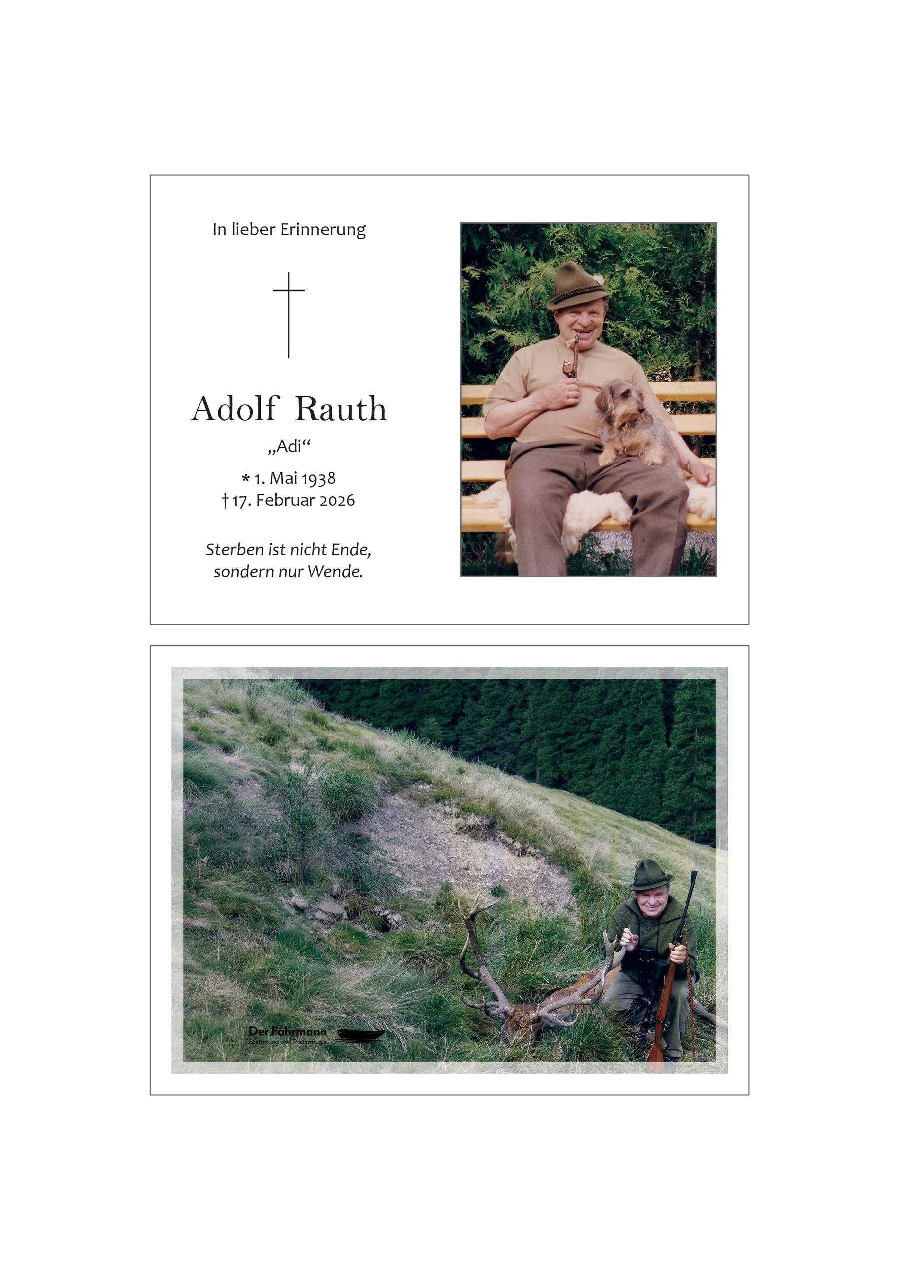 Raruth Adolf Rauth - Der Fährmann – Bestattung und Trauerrituale