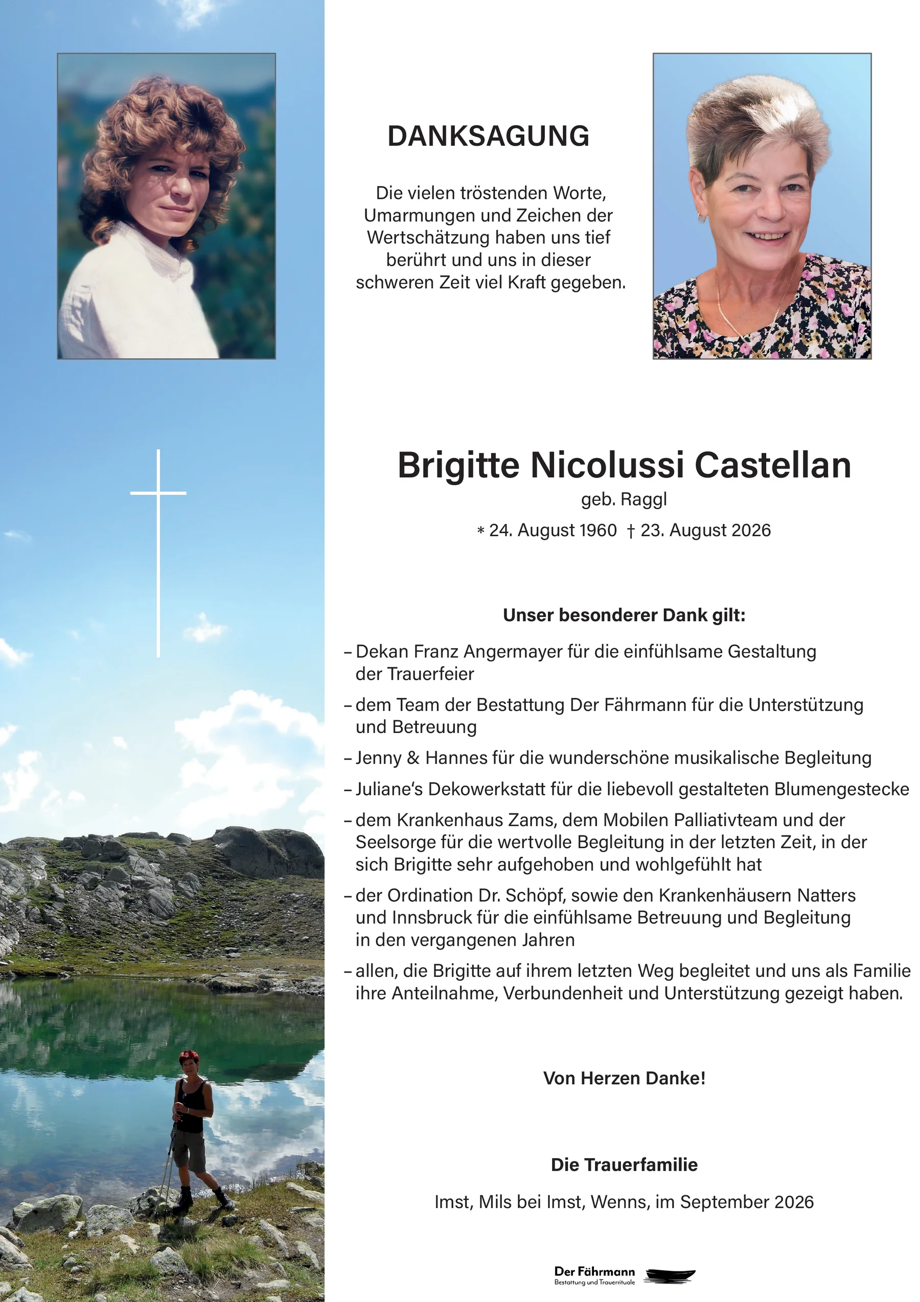 Danksagung Brigitte Nicolussi-Castellan