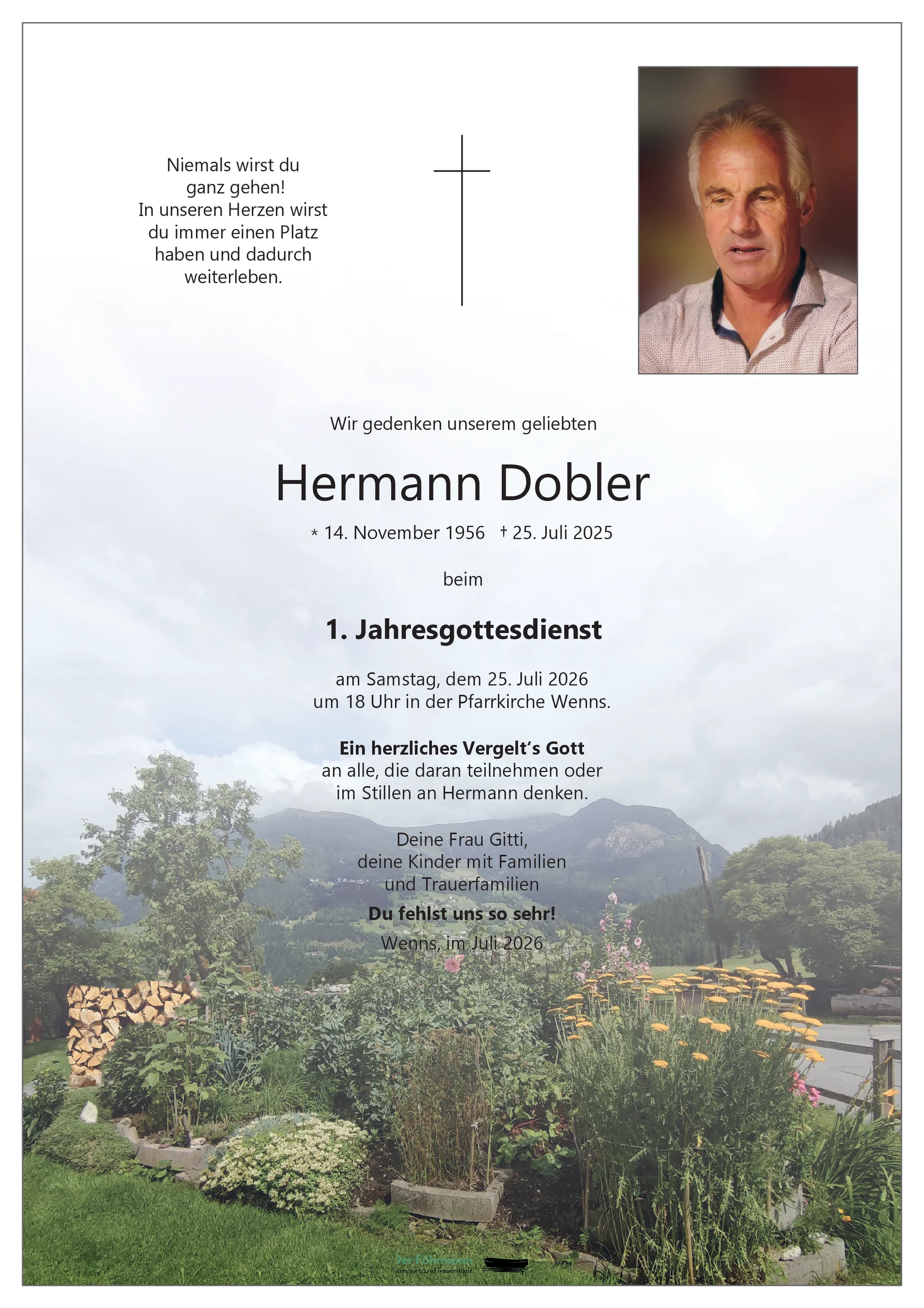 Jahrtagsparte Hermann Dobler