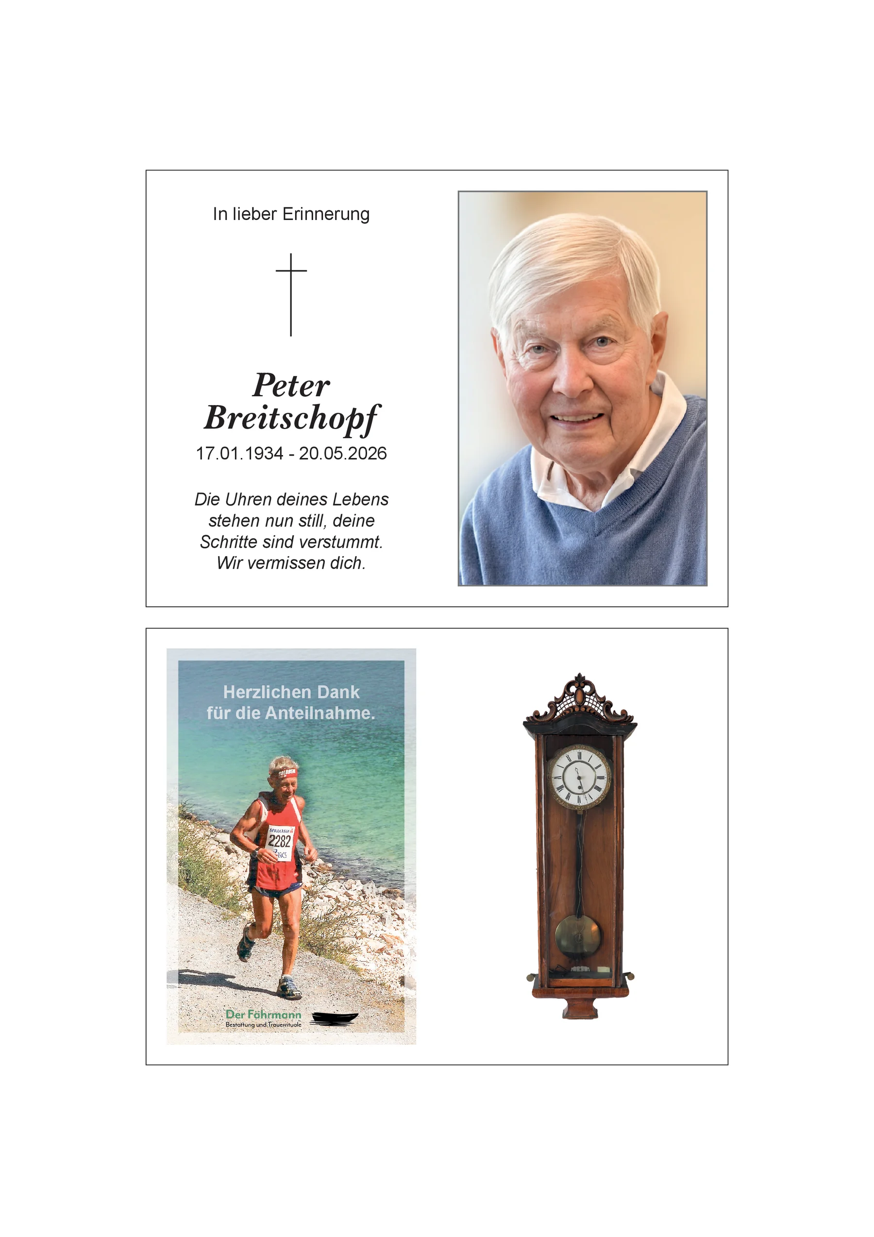 Sterbebild Peter Breitschopf